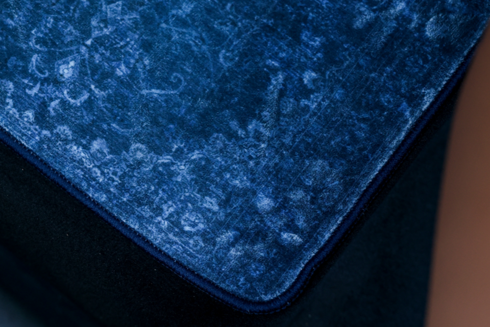 Carpet Car Floor Mats — Deep Blue Color, For Automatic Cars